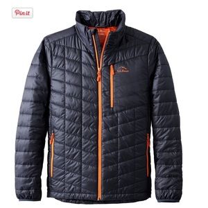 Men’s L.L. Bean PrimaLoft Packaway Jacket in Carbon Navy SZ M